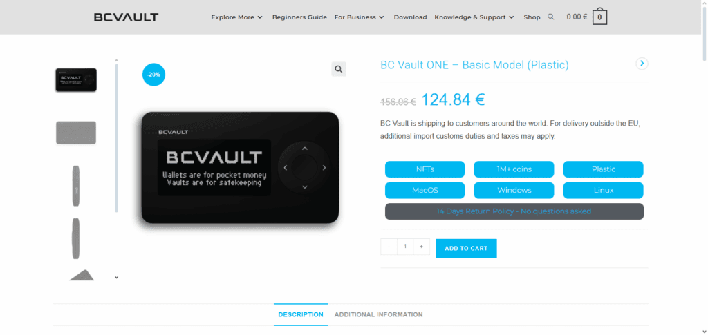 BC Vault ONE