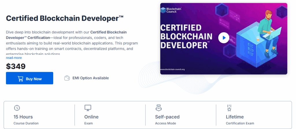 Certified Blockchain Developer™