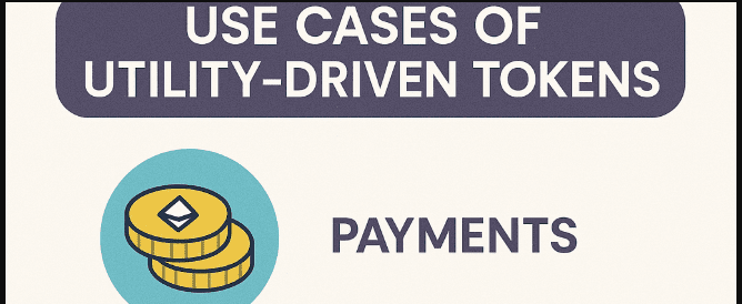 Use Cases of Utility-Driven Tokens