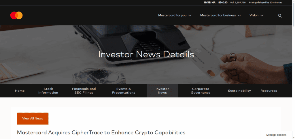 CipherTrace (Mastercard)