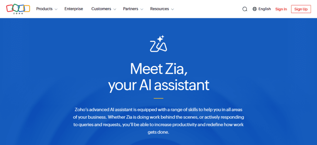 Zoho AI