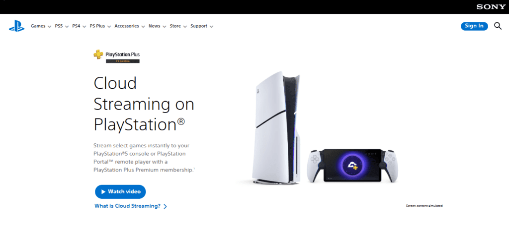 PlayStation Cloud Streaming