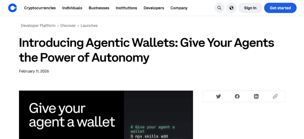 Coinbase Agentic Wallet