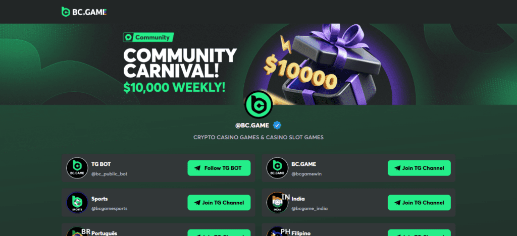 BC.Game Telegram Casino Bot