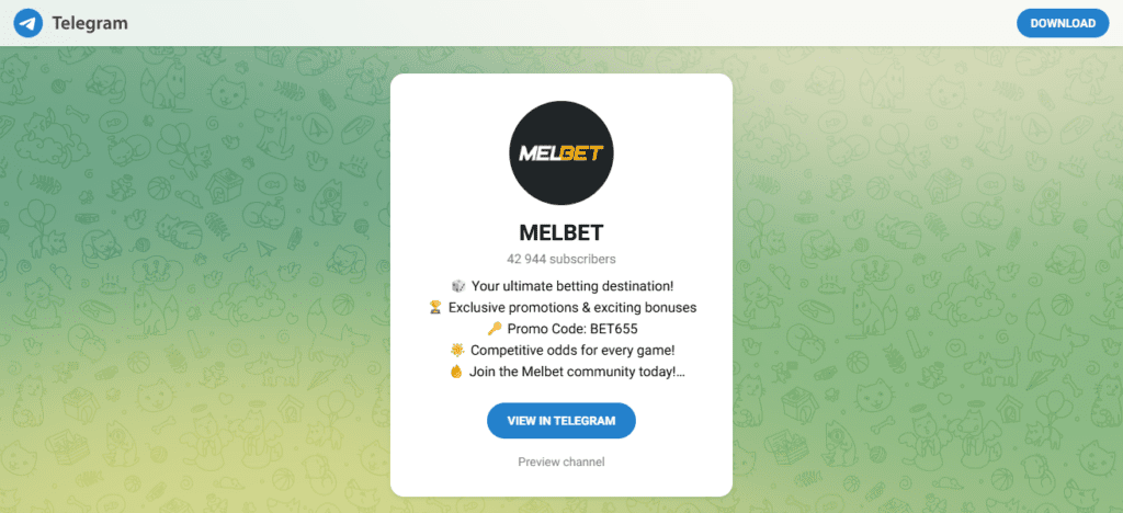Melbet Telegram Bot