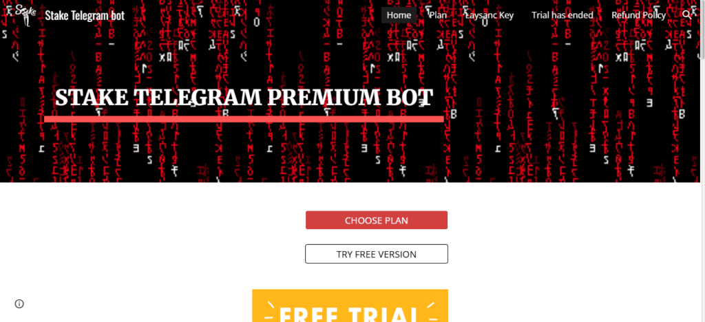 Stake Telegram Bot
