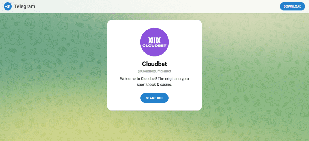 Cloudbet Telegram Bot
