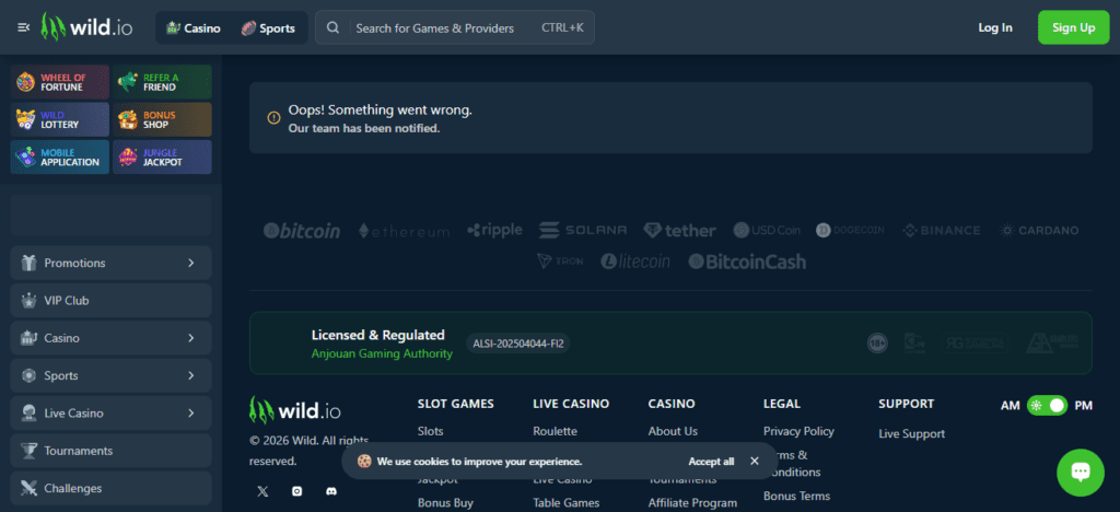 Wild.io Telegram Bot