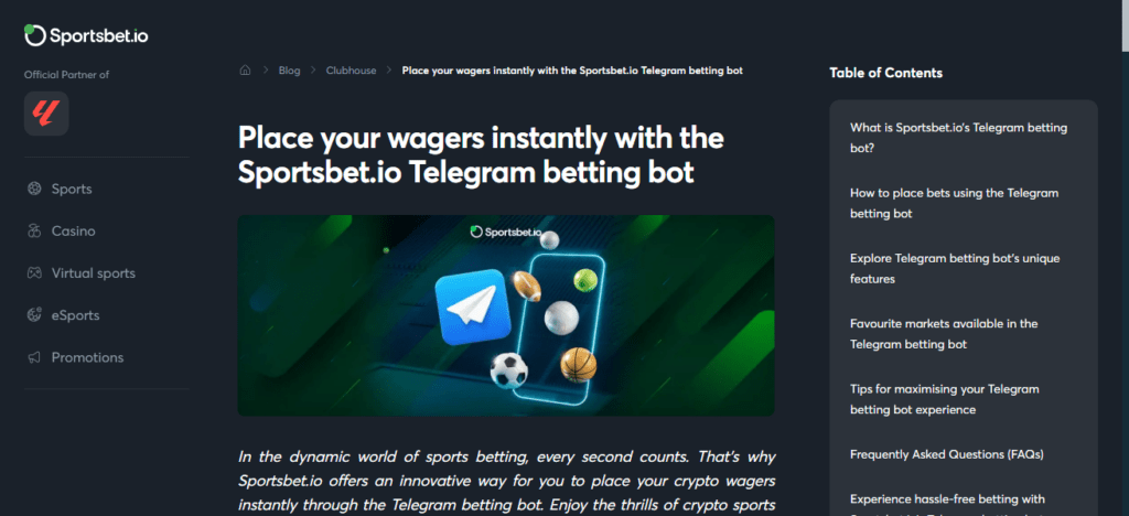 Sportsbet.io Telegram Bot