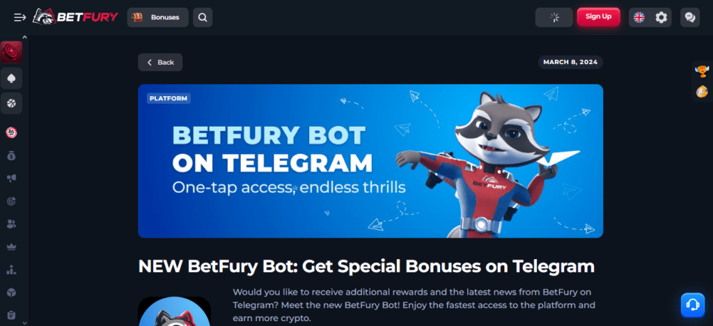BetFury Telegram Bot
