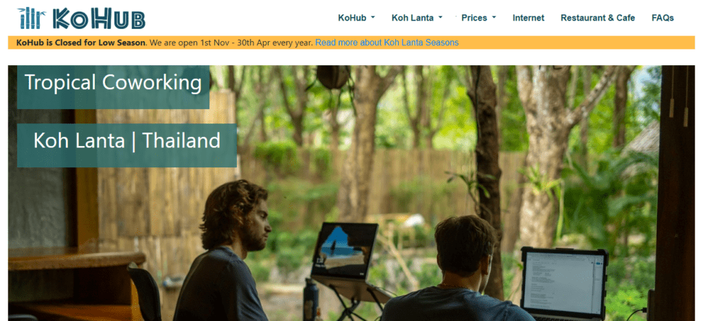 KoHub Tropical Coworking – Thailand