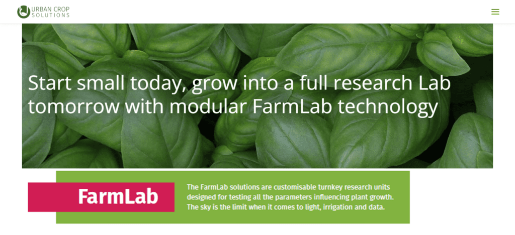 Urban Crop Solutions FarmLab