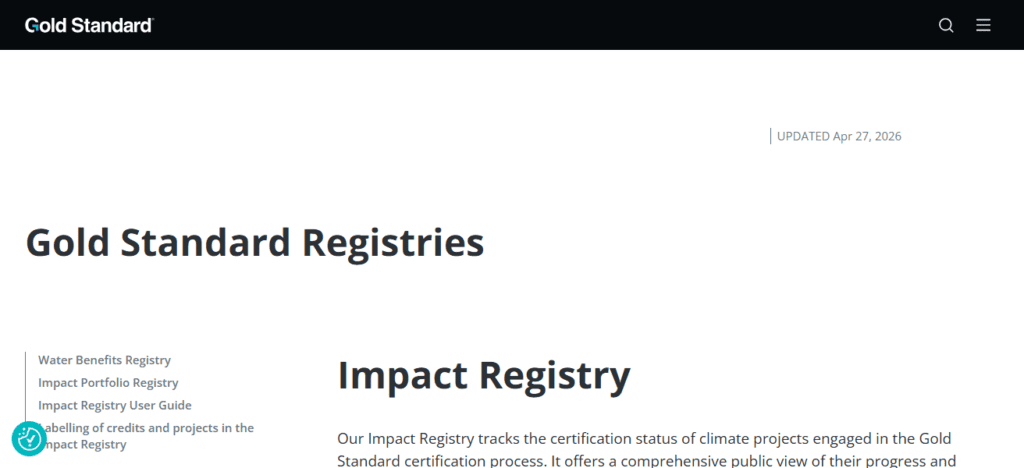  Gold Standard Impact Registry