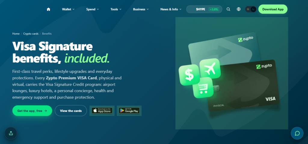 Zypto Premium Visa Card